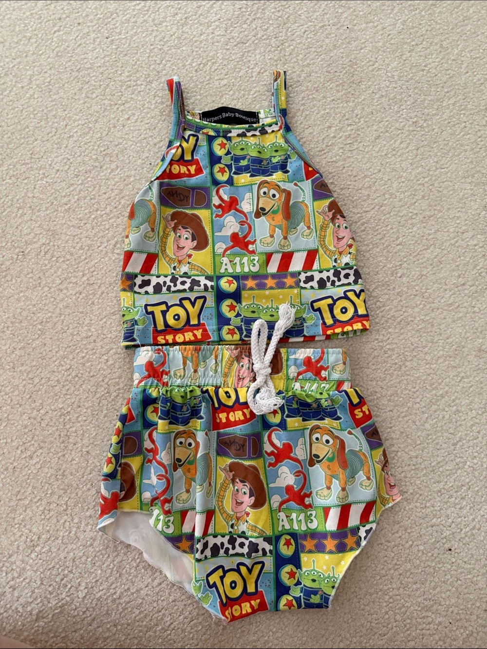 Toy Story Multicolor Kids Matching Set - Top & Shorts
